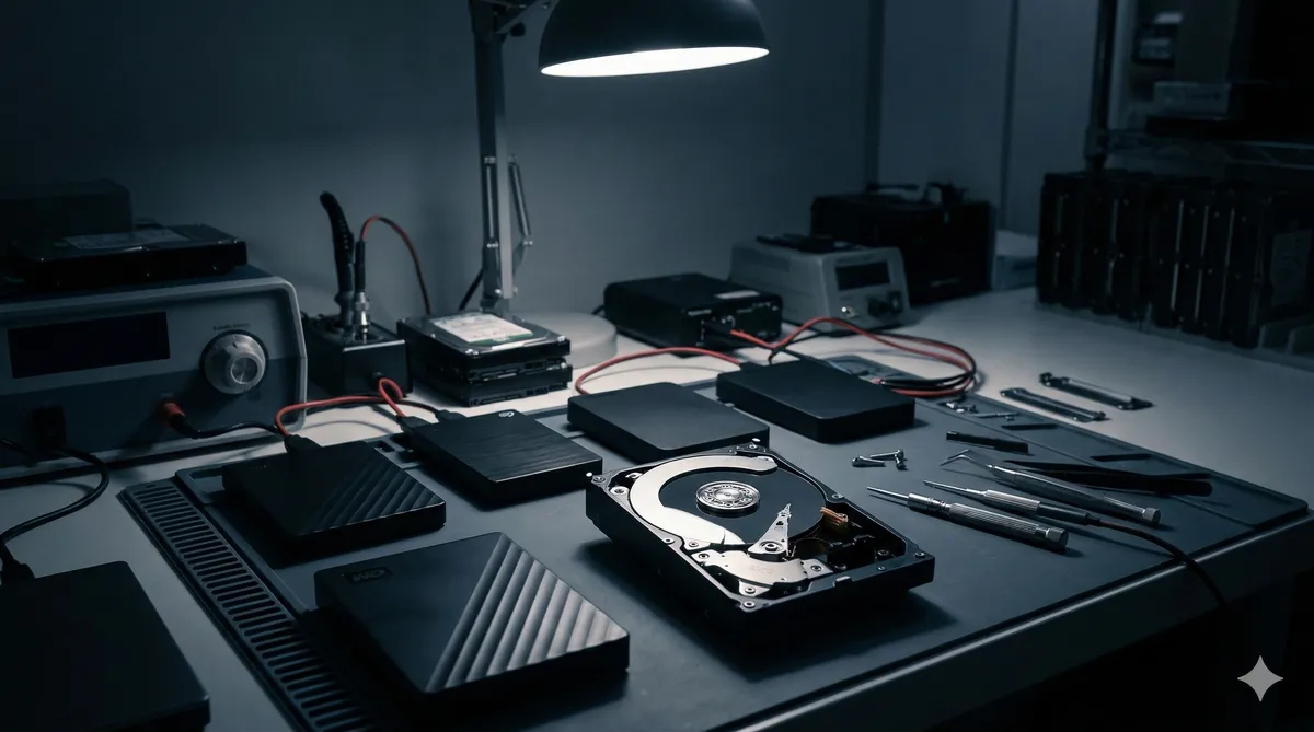 استعادة بيانات الهارد الخارجي التالف