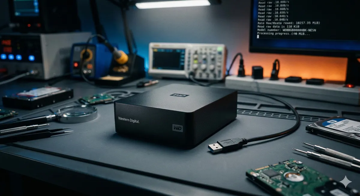 استعادة بيانات هارد ديسك ويسترن ديجيتال كان يصدر صوت تكتكة